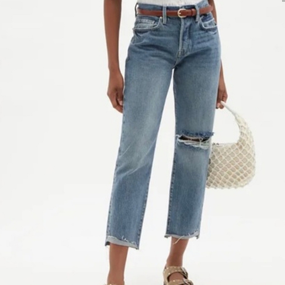 Frame Le Original Front Cuff Jeans in Adrift